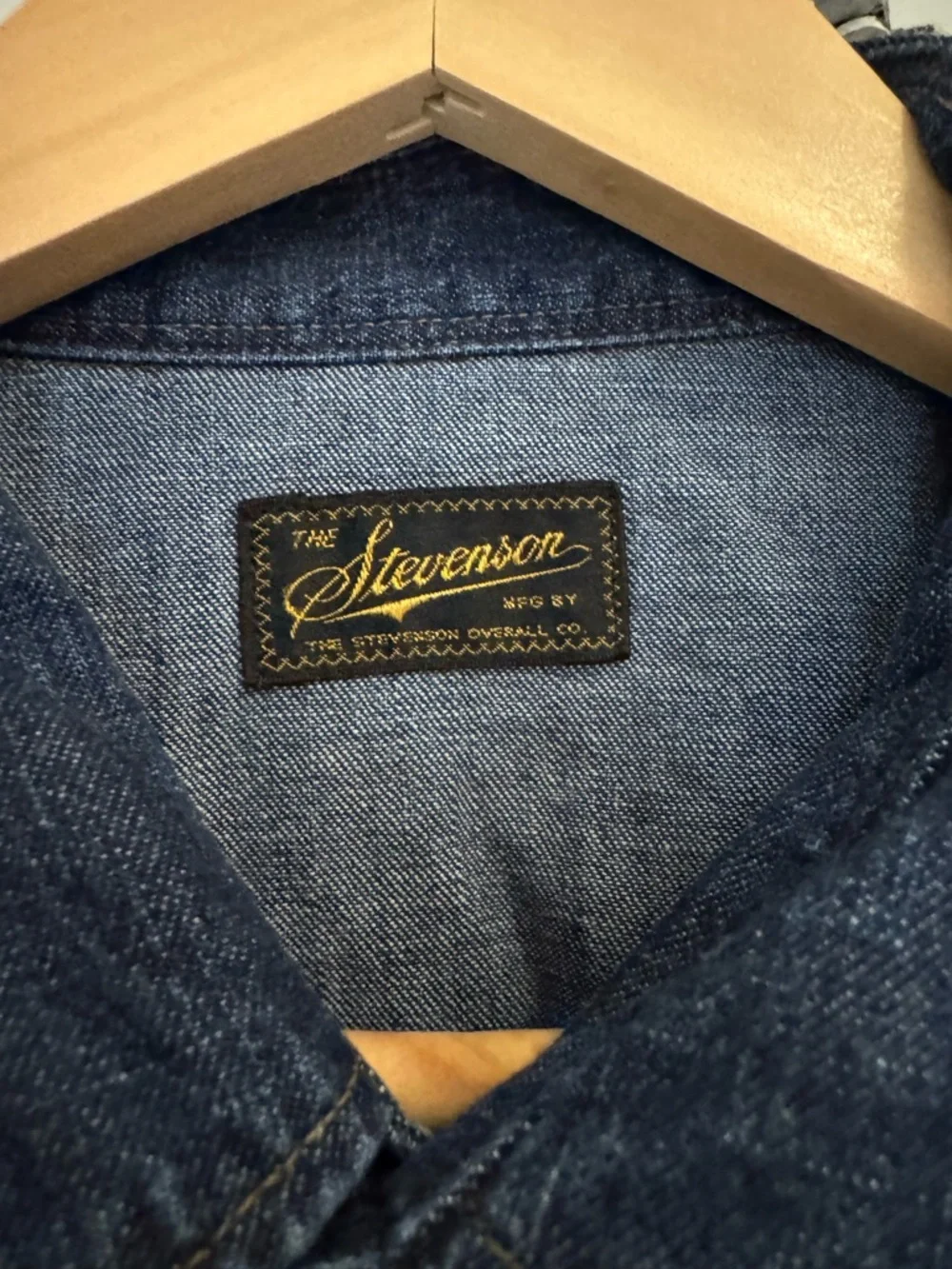 Stevenson Overall Co Cody Japanese Denim Western Shirt size XXL - Picture 3 of 5